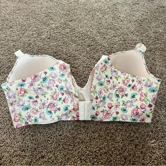 Secret Treasures 52469 Women Floral Light Lined Back Smoothing T Shirt Bra 40DDD - Picture 13 of 13